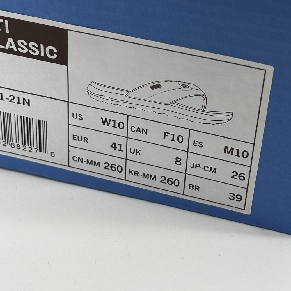 Hey Dude Women's Christi Flip Flop Cognac 10 New With Tags & Box UK8 EU 40 - Picture 2 of 7